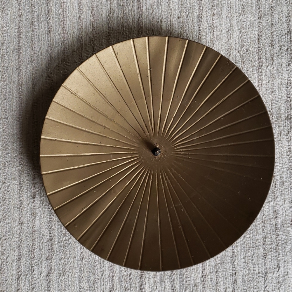 Vintage 1960s candle holder with spike